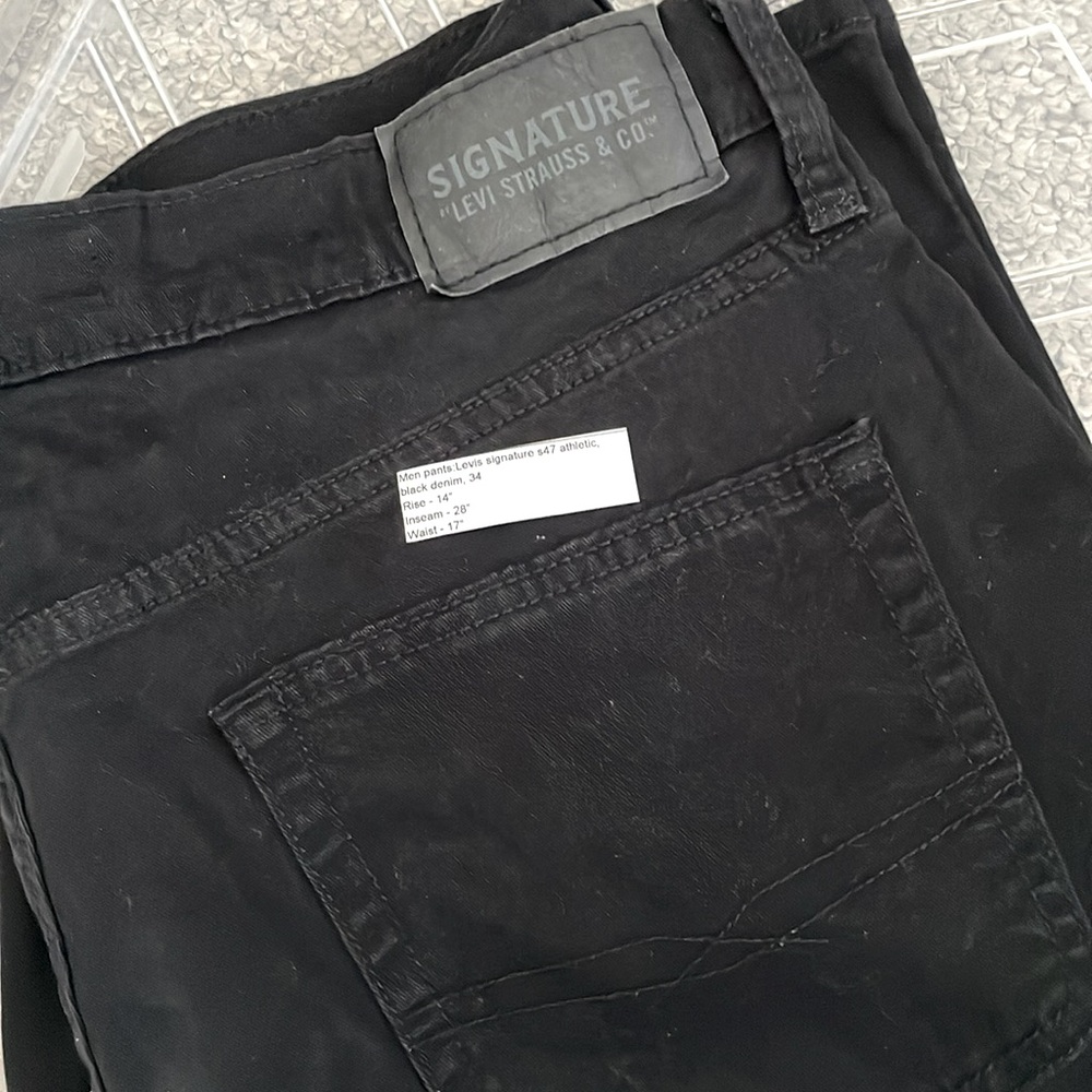 Levis Signature S47 Athletic - 14”rise, 28”,inseam, 17”waist
